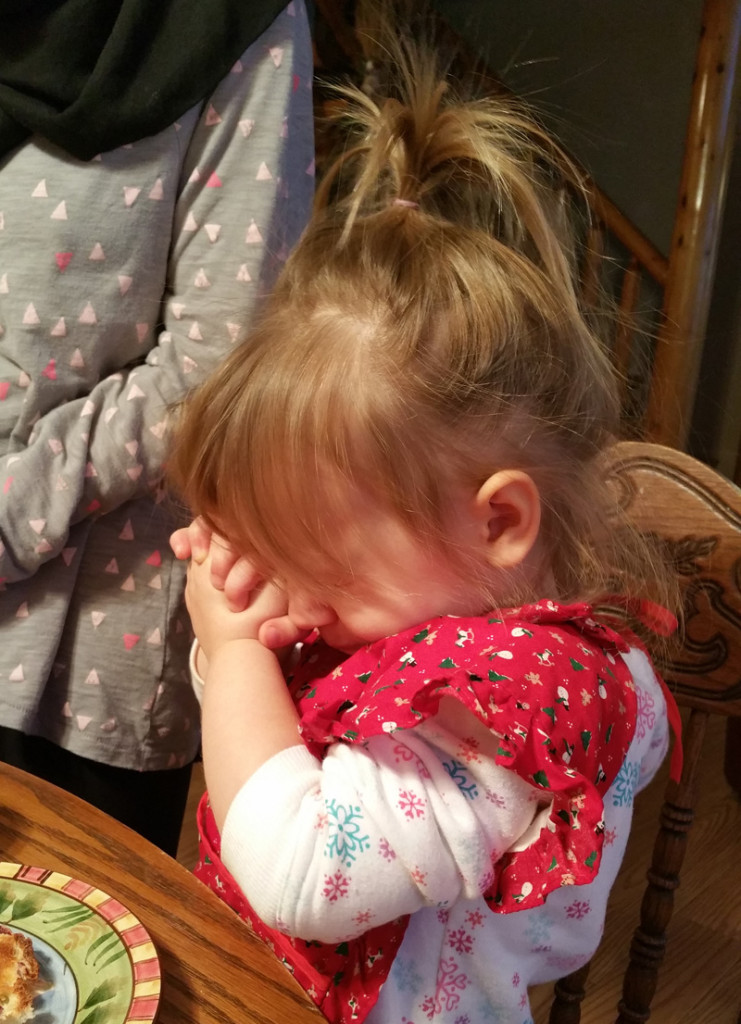 Ellie praying